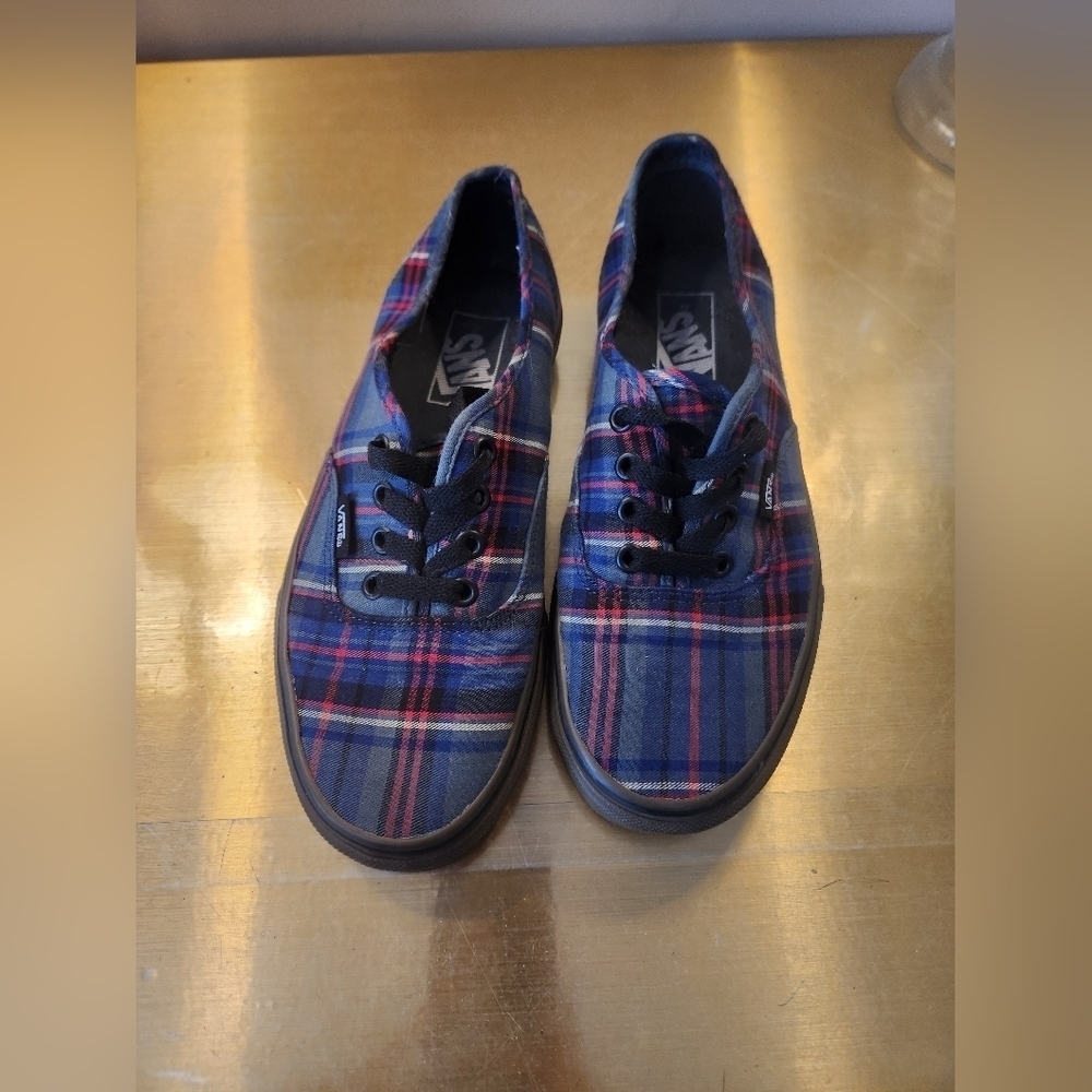 Plaid Unisex Vans Size 7.5 Women's 6 Men's